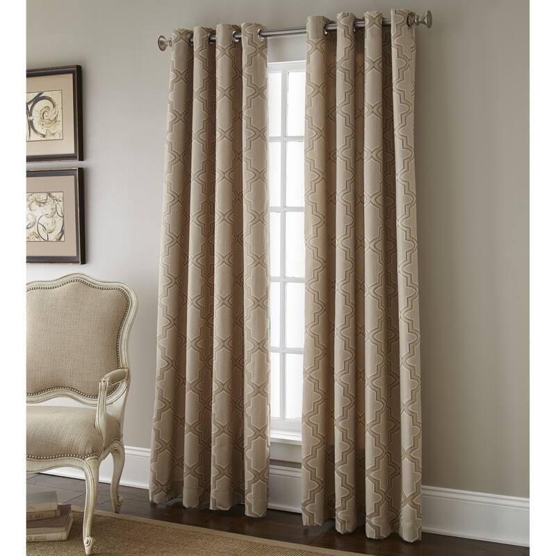 Austin Horn En Vogue Gateway Window Panel - Beige - 84 Inches