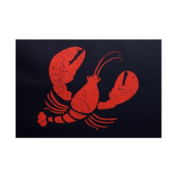 Lobster Animal Print Rug (3' x 5')