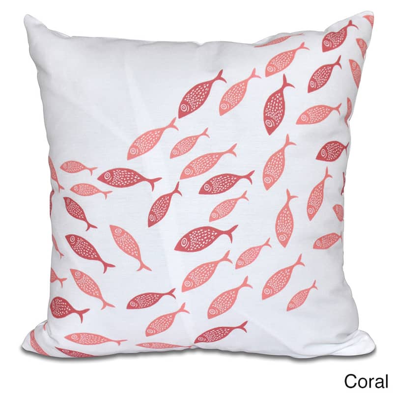 Escuela 20-inch Animal Print Pillow - Orange