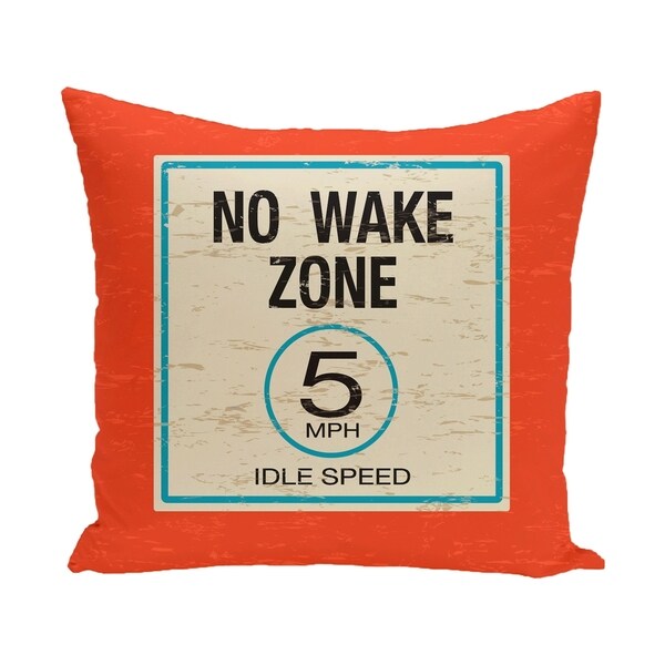 no wake zone pillow