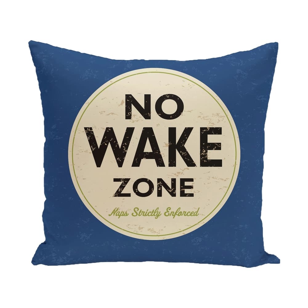 Nap Zone 20-inch Word Print Outdoor Pillow