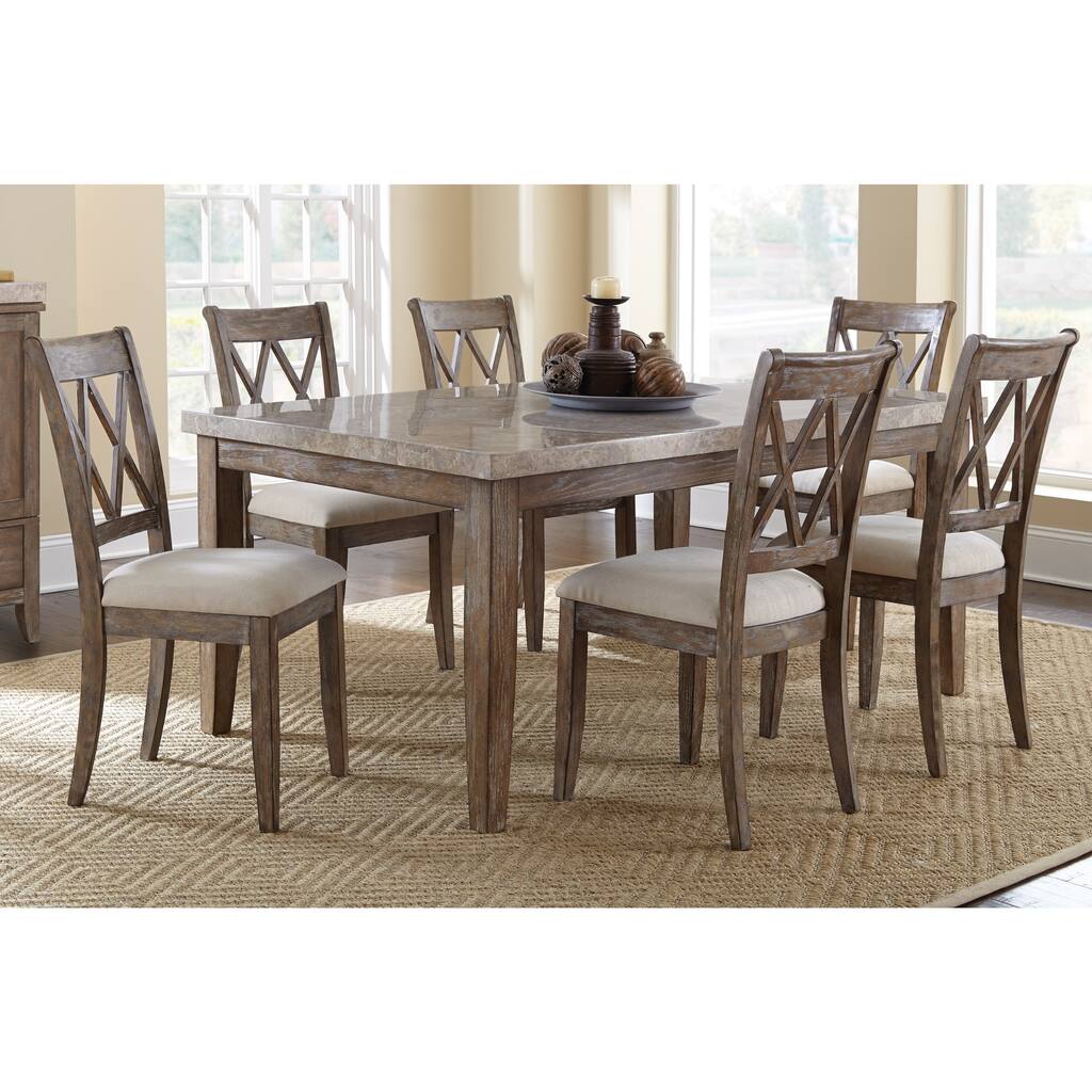 The Gray Barn Abernathy Marble Top Dining Set