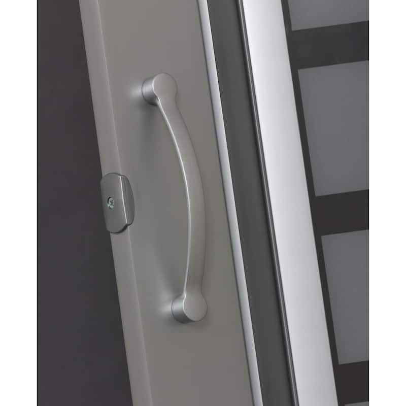 Homestyle Metro Aluminum Squares PVC 36-inch Folding Door - Silver