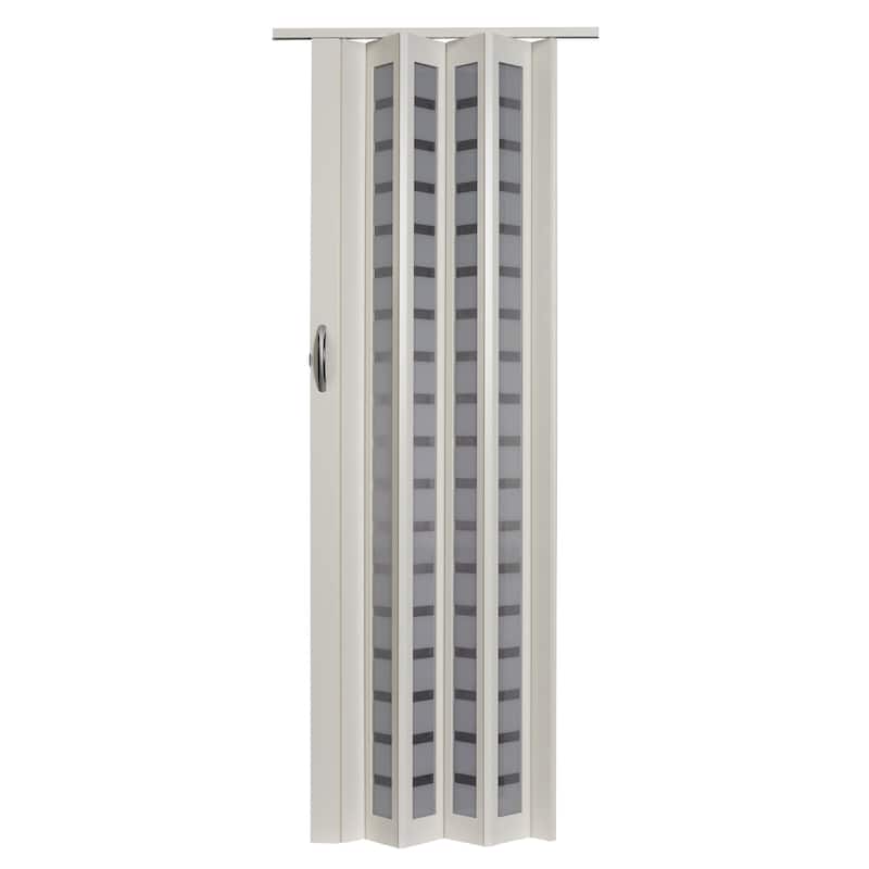 Homestyle Metro White Squares PVC 36-inch Folding Door