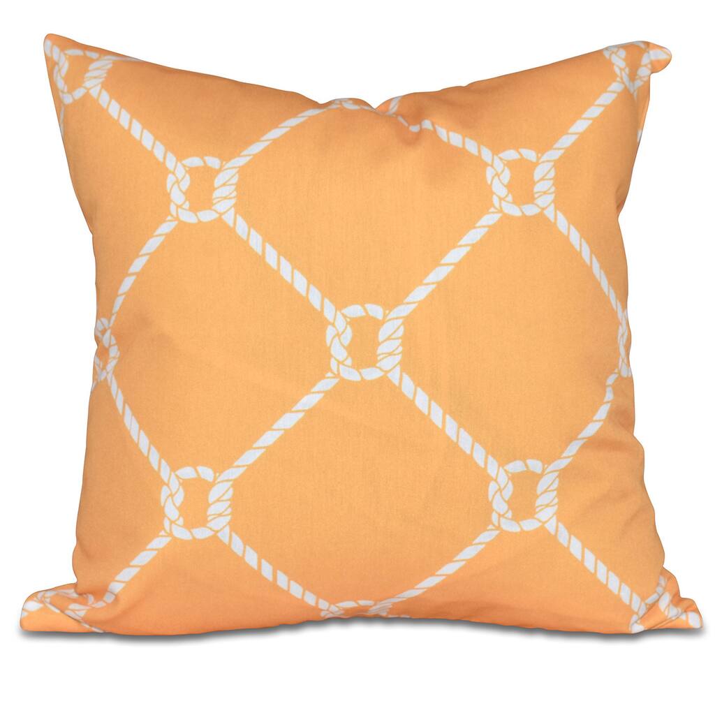 Ahoy Geometric Print 18-inch Pillow