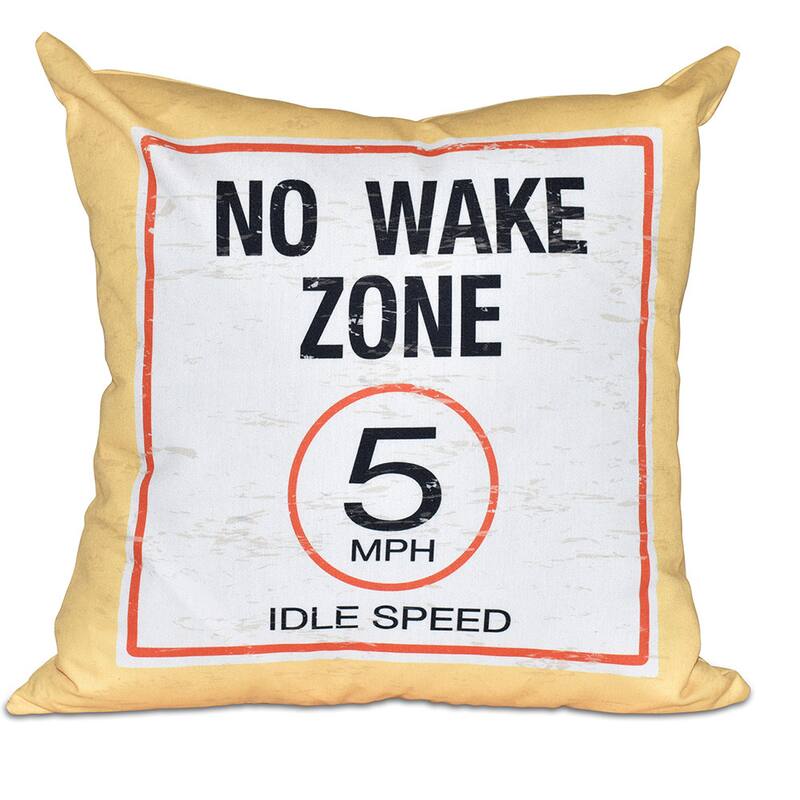 No Wake Word Print 20-inch Pillow