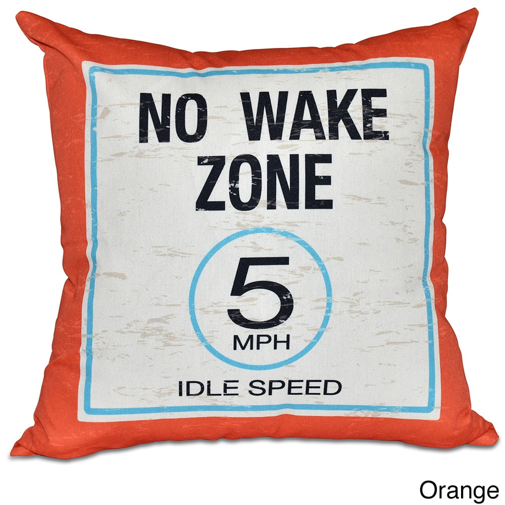 No Wake Word Print 20-inch Pillow