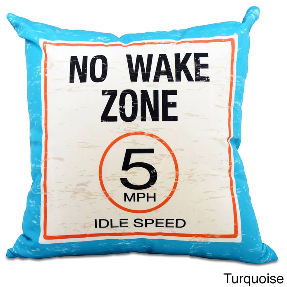 No Wake Word Print 20-inch Pillow
