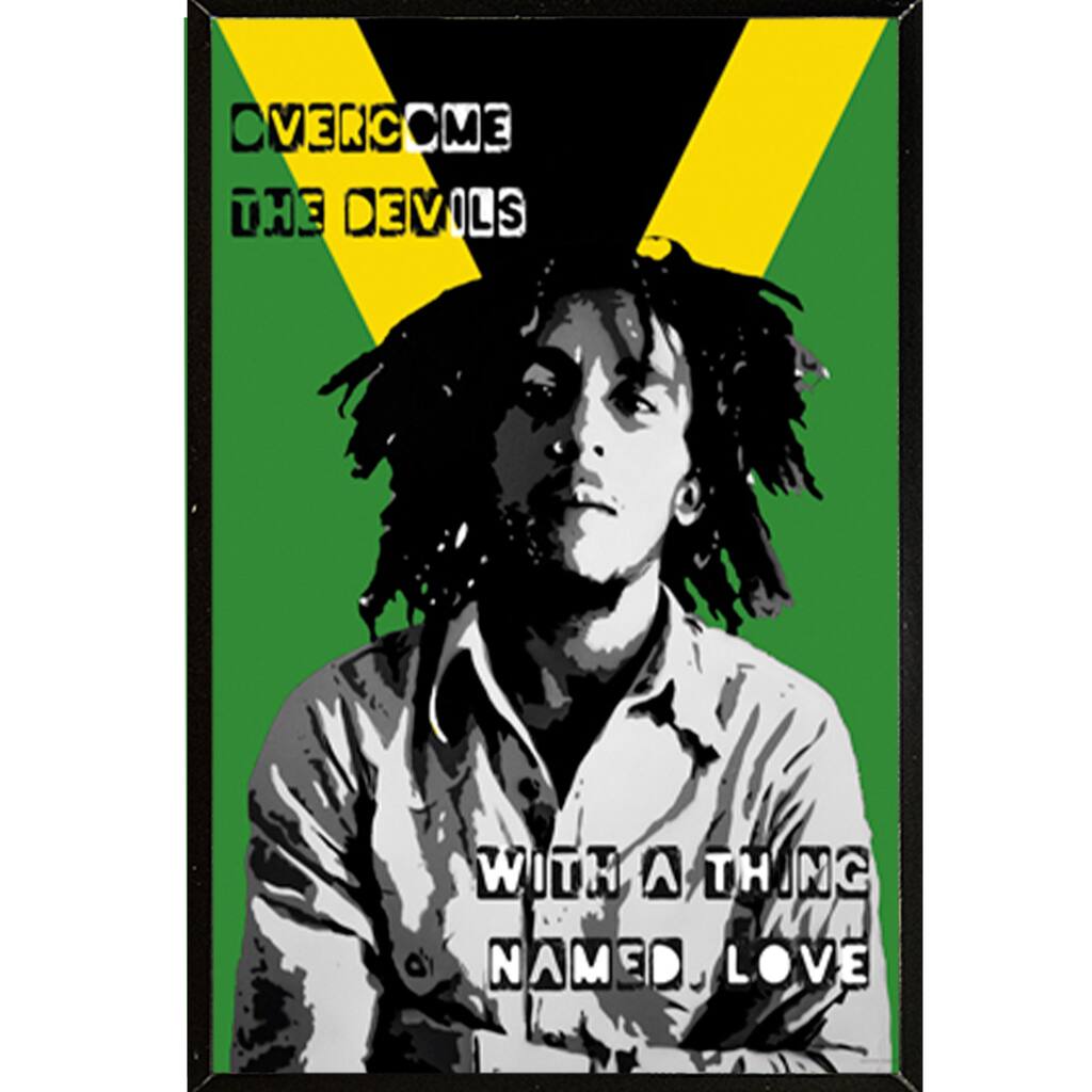 Bob Marley Collage Wall Plaque (24 x 36)