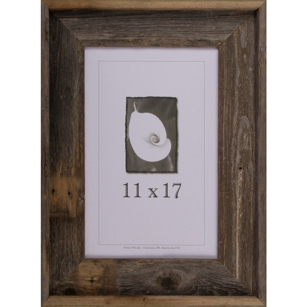 Shop Barnwood Signature Series Picture Frame (11 x 17) - Free Shipping ...