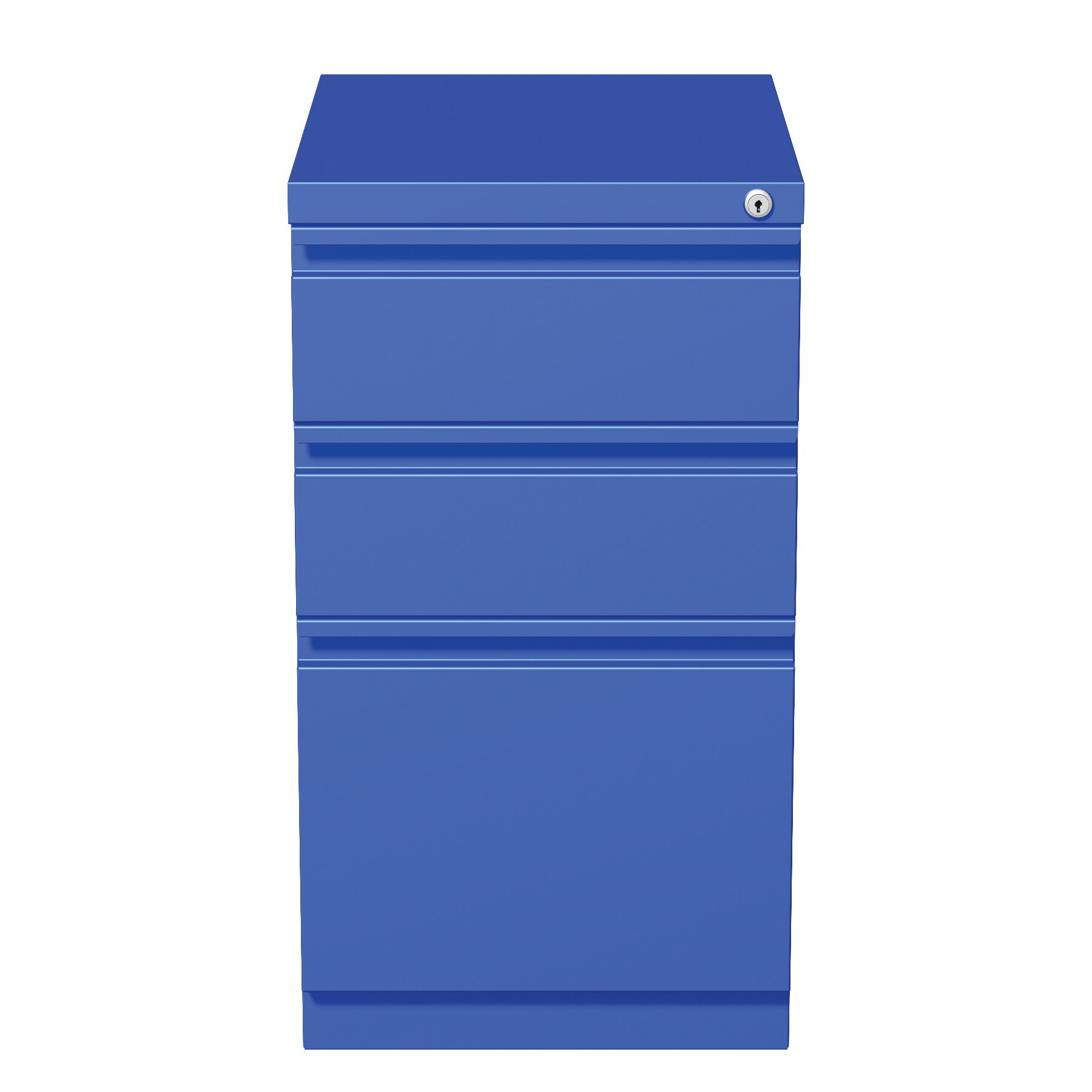 Shop Hirsh 20 Inch Commercial Mobile Pedestal Blue 3 Drawer File Cabinet Overstock 10810196