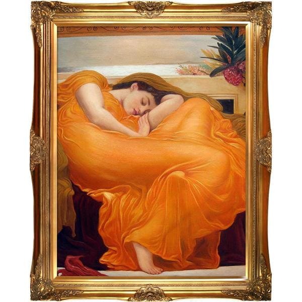 Shop Flaming June by Lord Frederic Leighton Framed Hand Painted Oil on