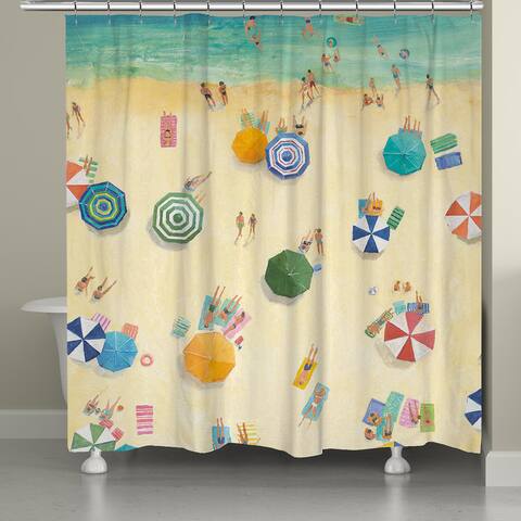 Laural Home Summer Beach Fun 71 x 72-inch Shower Curtain