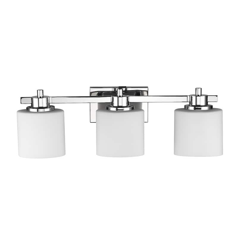 Porch & Den Larsen Contemporary 3-light Chrome Bath/ Vanity Light
