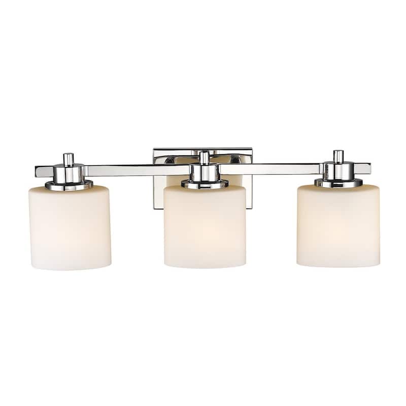 Porch & Den Larsen Contemporary 3-light Chrome Bath/ Vanity Light