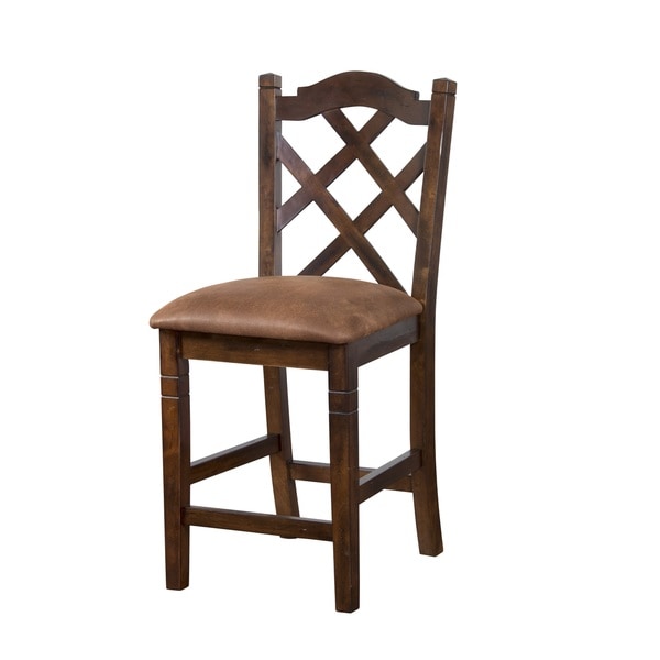 Sunny Designs Santa Fe 24 Inch Double Crossback Bar Stool Sunny Designs Santa Fe 24 Inch Double Crossback Bar Stool