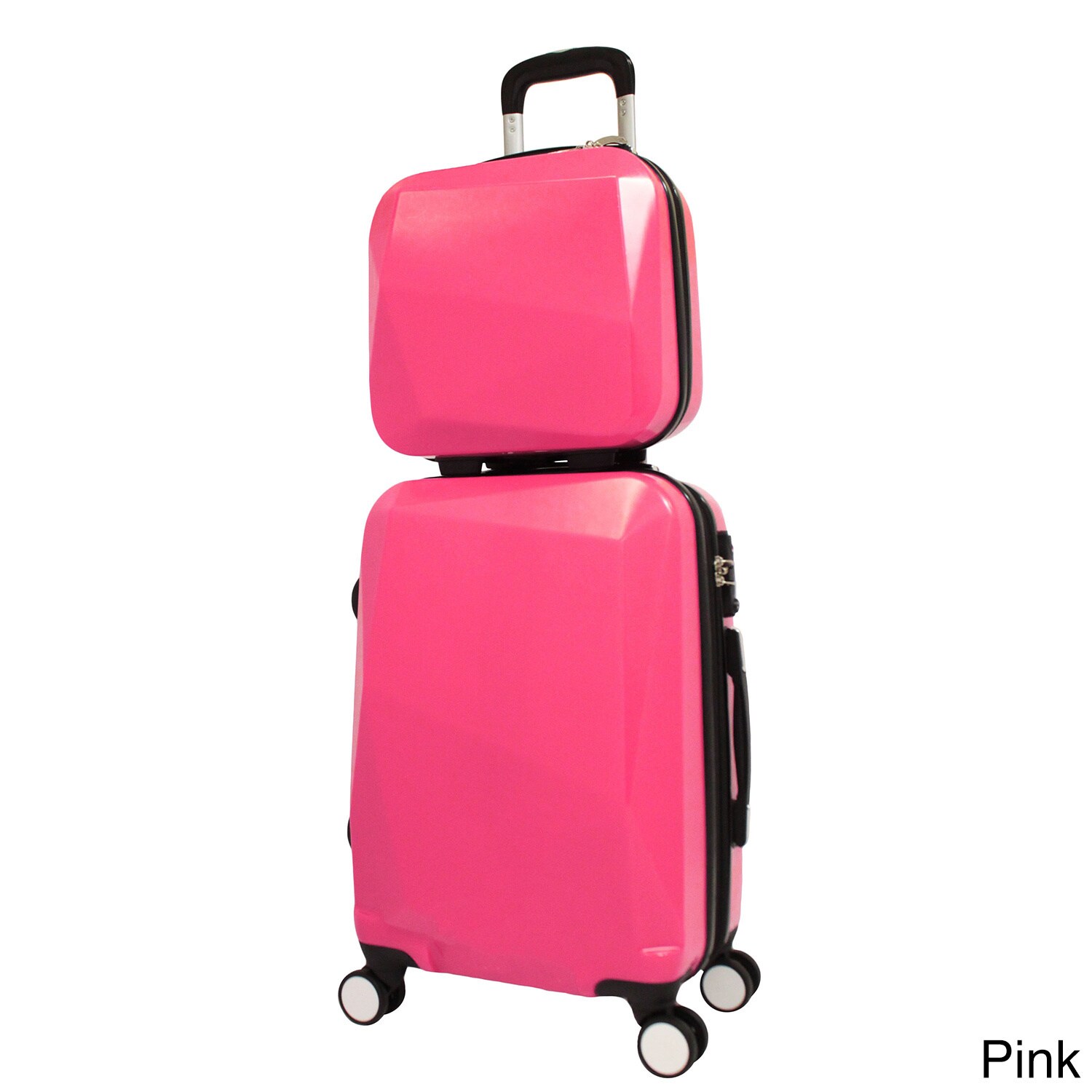 2 piece carry on spinner luggage set