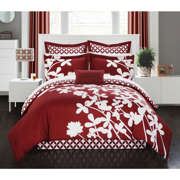 Copper Grove Pando Red Reversible 7-piece Comforter Set