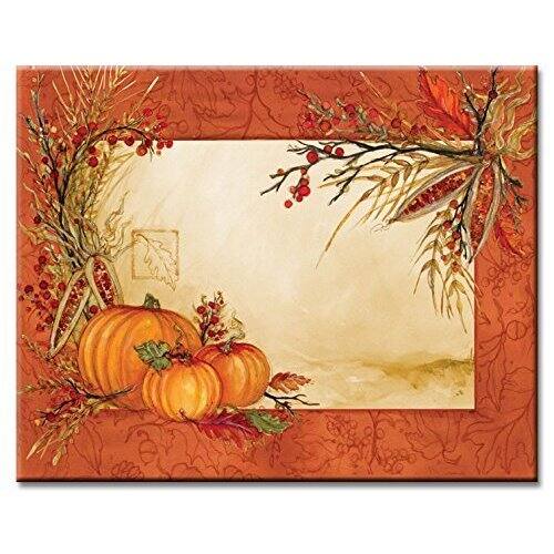 CounterArt Autumn Array Glass Cutting Board - 14x16