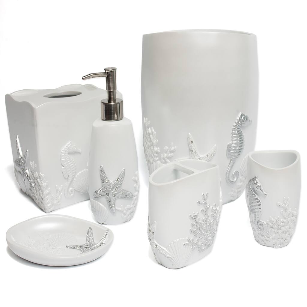 Sea Horse and Starfish Hand Crafted Bath Accessory Collection