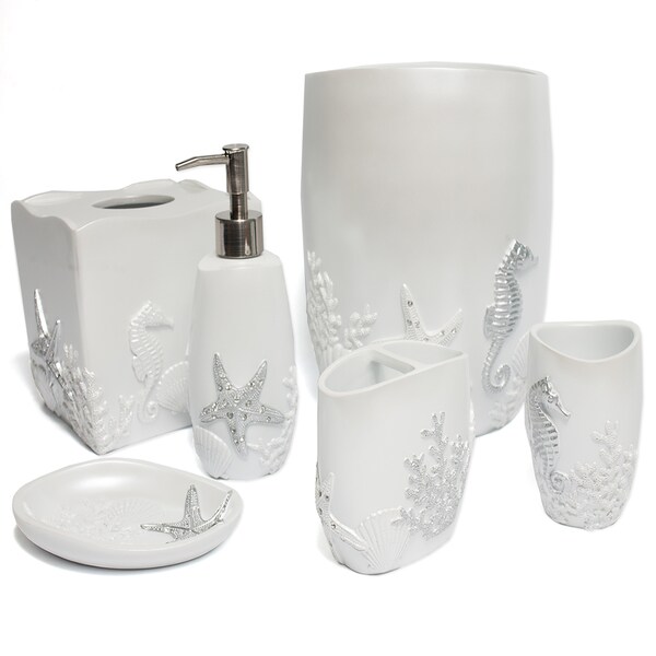 Sea Horse And Starfish Hand Crafted Bath Accessory Collection Sea Horse And Starfish Hand Crafted Bath Accessory Collection