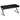 Strick & Bolton Vaughan Metal Entryway Black X-Bench/ Ottoman