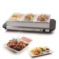 NutriChef PKBFWM33 Food Warming Tray / Buffet Server / Hot Plate Warmer