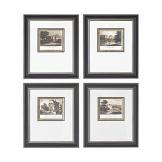 English Manors Framed Print Wall Art - Silver