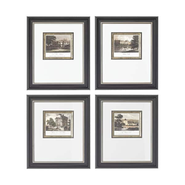 slide 1 of 1, English Manors Framed Print Wall Art - Silver