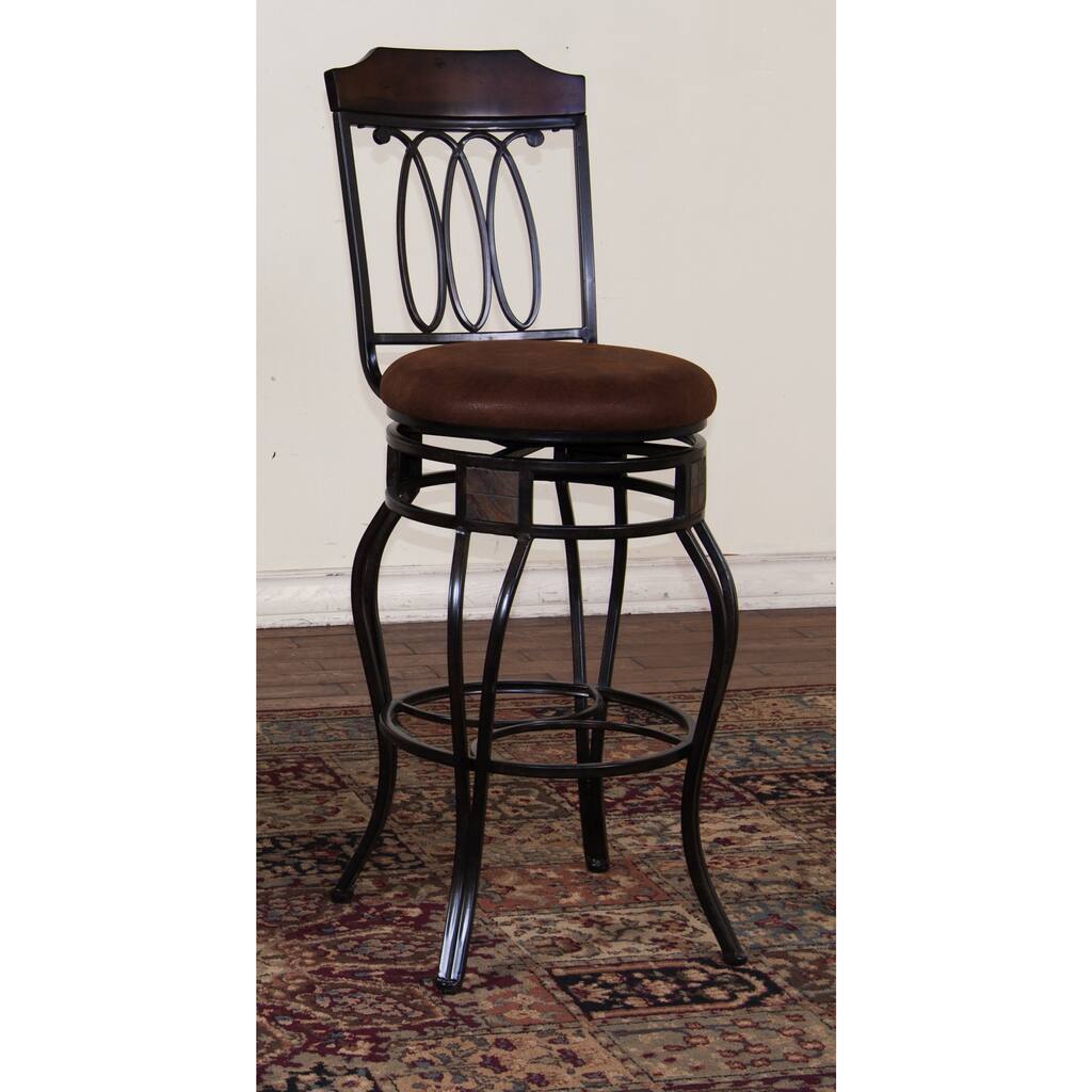 Sunny Designs Santa Fe 30-inch Metal Swivel Bar Stool