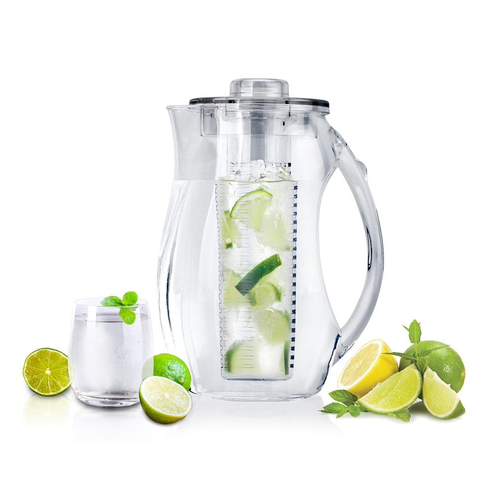 BdirectInFuzeH20 Fruit-Infuser Clear Acrylic Water Pitcher (InFuze Water Pitcher) | DailyMail