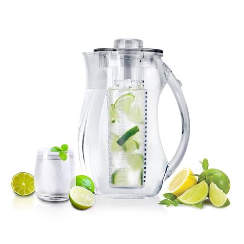 InFuzeH20 Fruit-Infuser Clear Acrylic Water Pitcher