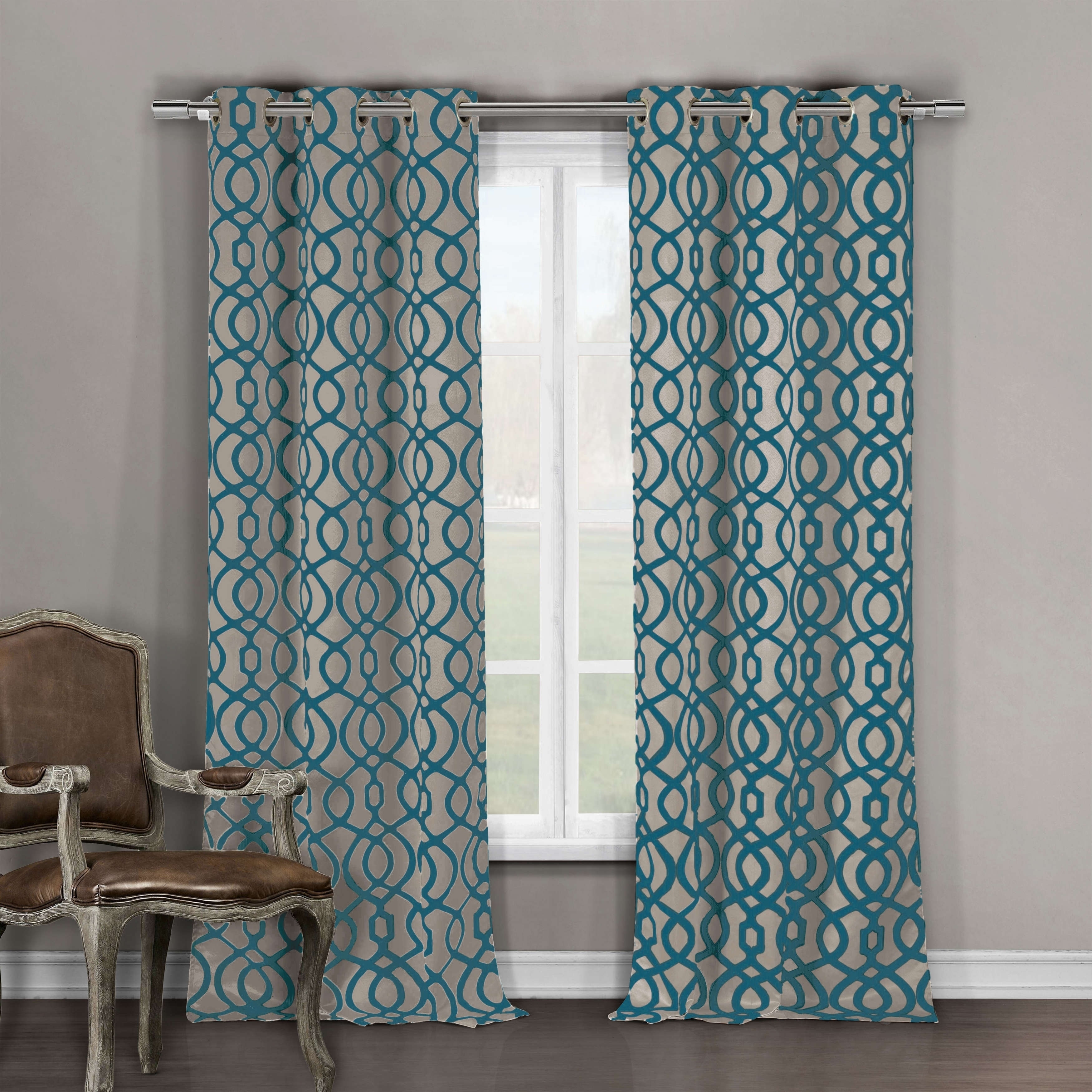 Duck River Harris Grommet Top Blackout Curtain Panel Pair Overstock 10811937 36x96 Chocolate