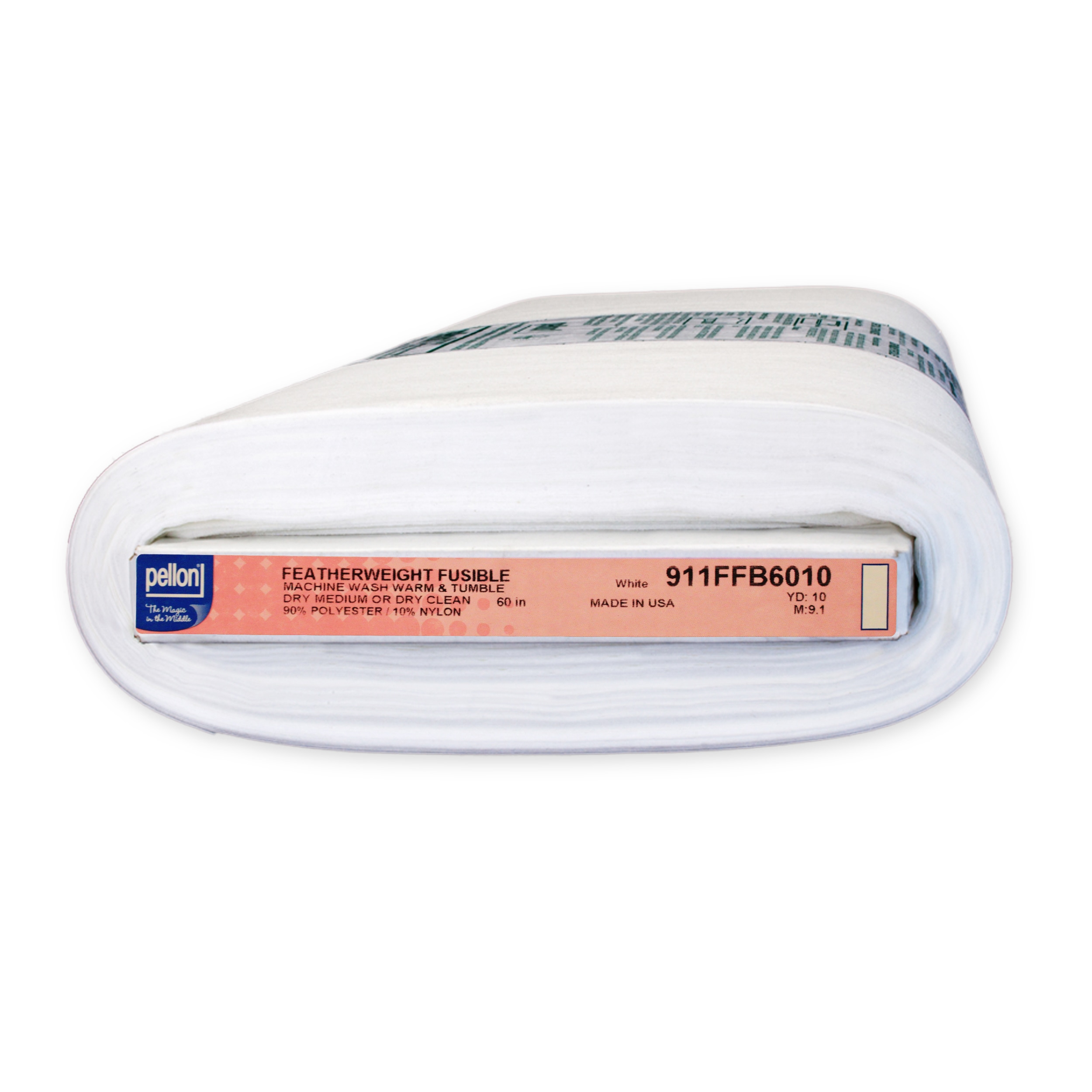 White. Color Pellon/® SF101 Shape-Flex/® Cotton Woven Fusible Interfacing 20 x 10 yard Bolt