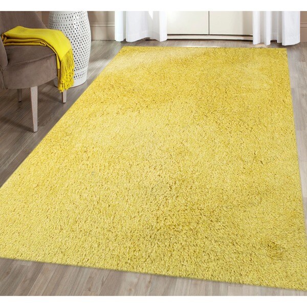 Shop Palo Alto Yellow Shag Rug 3'6 x 5'6 On Sale Free Shipping