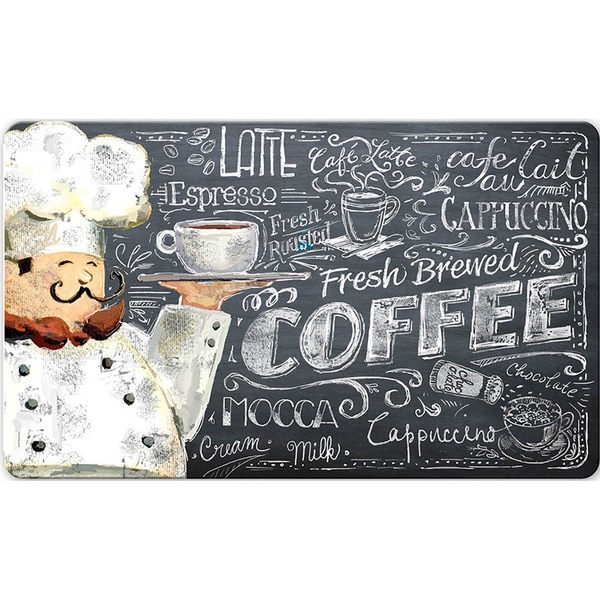 Indoor Coffee Chef Kitchen Mat (18 x 30)
