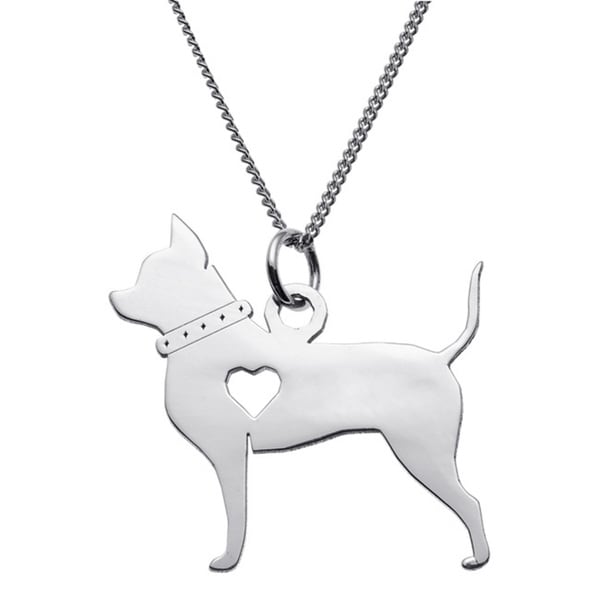 dog silhouette necklace