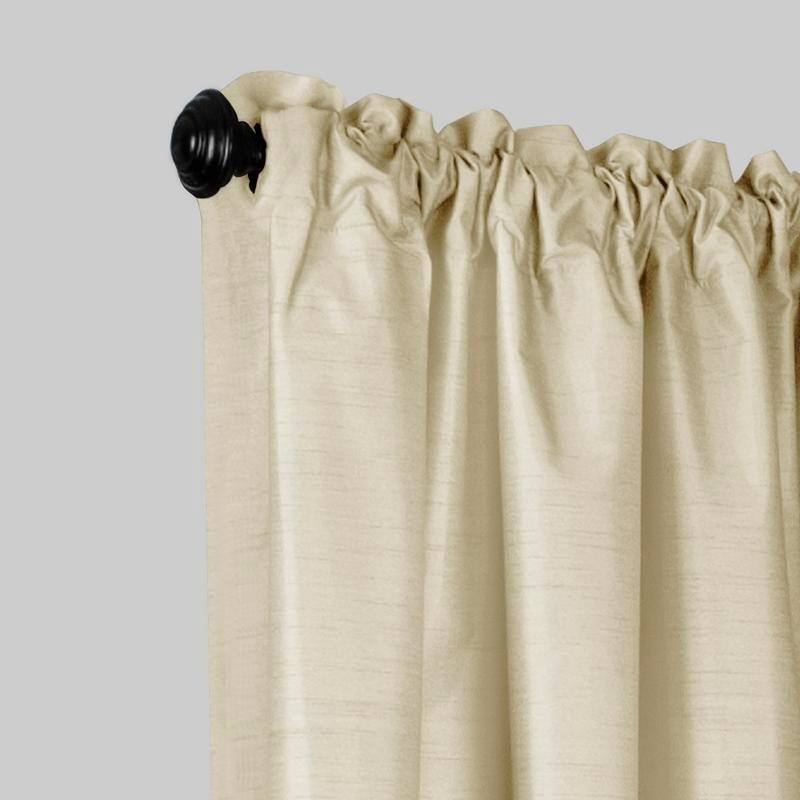 Maytex Josephine Faux Silk Thermal Shield Panel Pair - 40 x 84 - 40 x 84