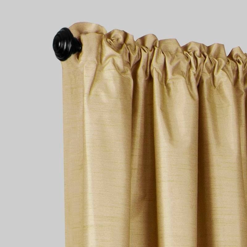 Maytex Josephine Faux Silk Thermal Shield Panel Pair - 40 x 84 - 40 x 84