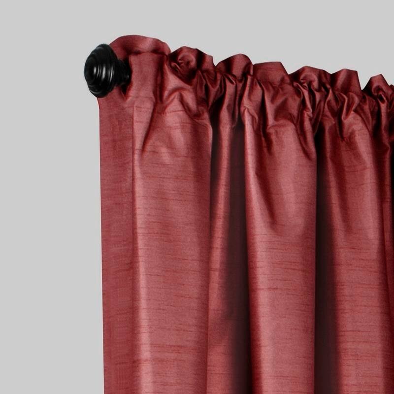 Maytex Josephine Faux Silk Thermal Shield Panel Pair - 40 x 84 - 40 x 84