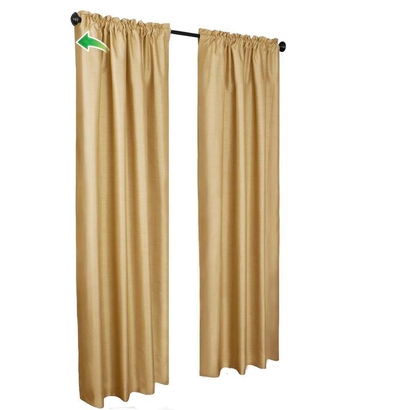 Maytex Josephine Faux Silk Thermal Shield Panel Pair - 40 x 84 - 40 x 84