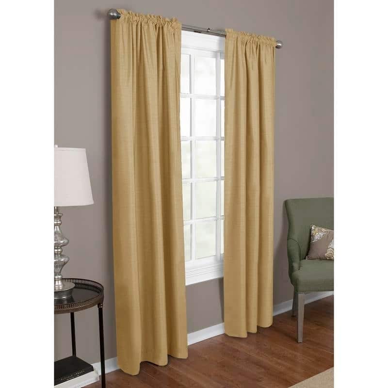 Maytex Josephine Faux Silk Thermal Shield Panel Pair - 40 x 84 - 40 x 84