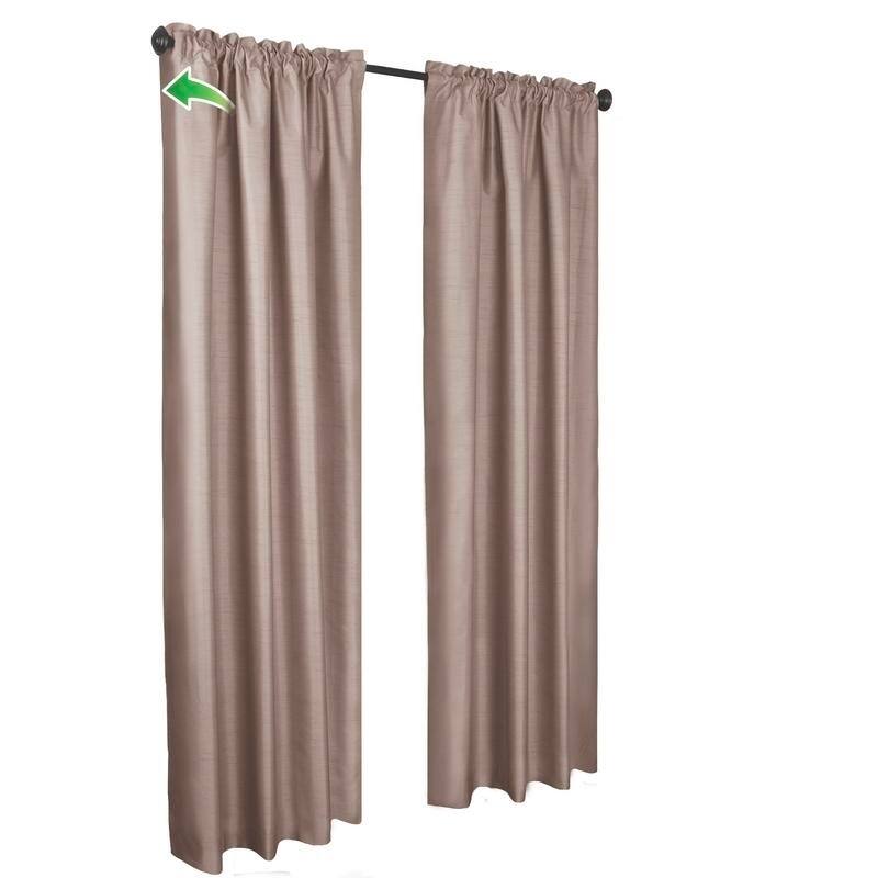 Maytex Josephine Faux Silk Thermal Shield Panel Pair - 40 x 84 - 40 x 84