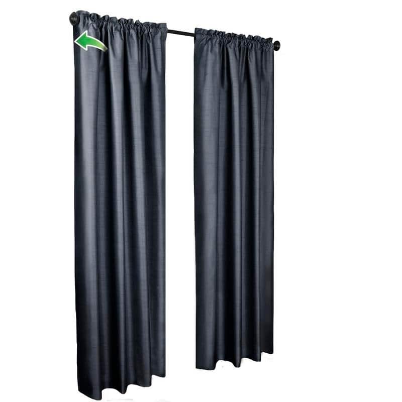 Maytex Josephine Faux Silk Thermal Shield Panel Pair - 40 x 84 - 40 x 84