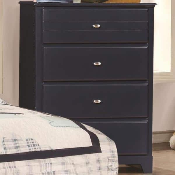 Shop Leah 6 Piece Navy Blue Bedroom Set Free Shipping