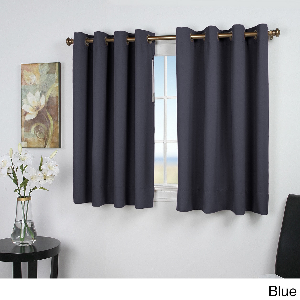 Shop Ultimate Blackout 45 Inch Short Length Grommet Curtain Panel
