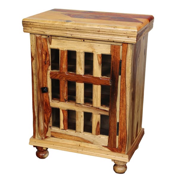 Shop Handmade Taos Sheesham Cabinet With 12 Glass Panes 29 X 14