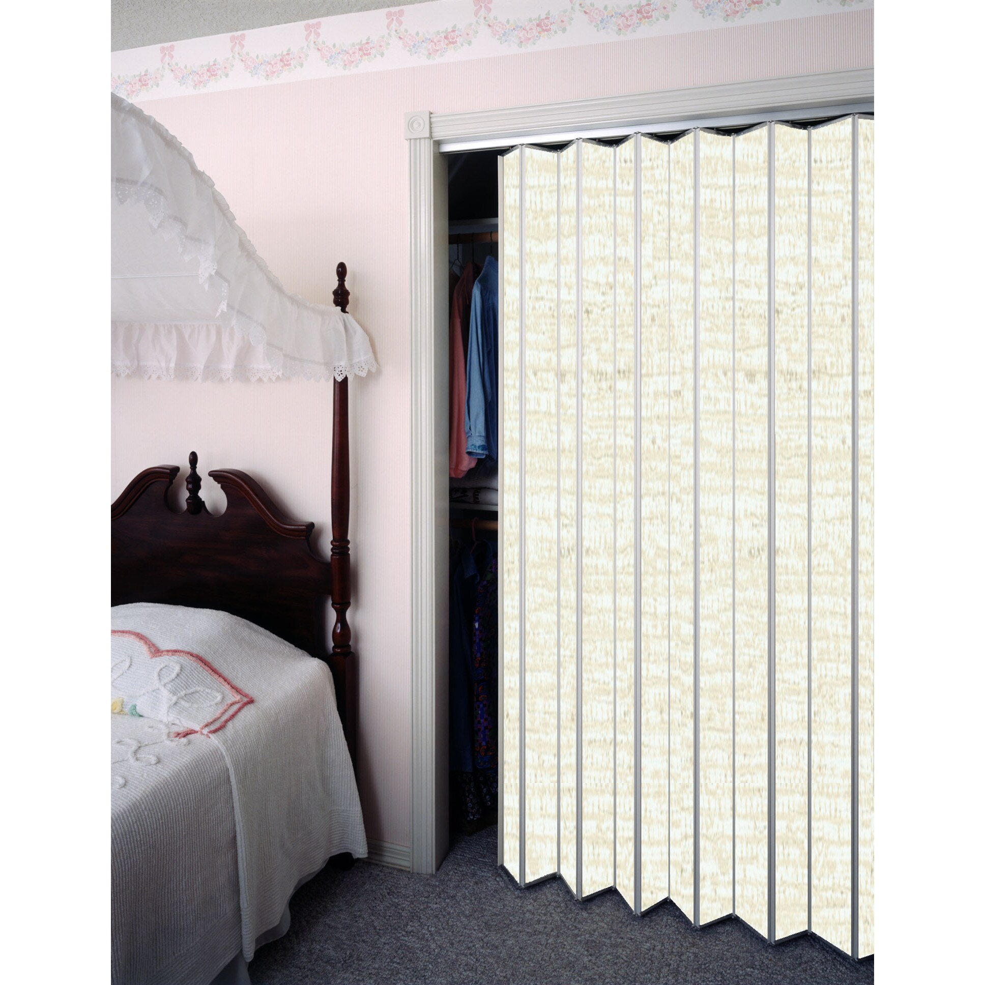 Shop Spectrum Woodshire Chalk Folding Door 48x96 Free Shipping