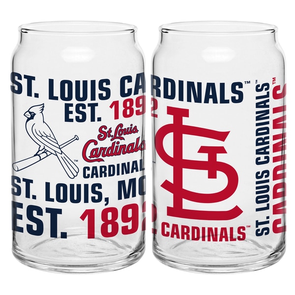 St. Louis Cardinals 16-Ounce Glass Spirit Glass Set