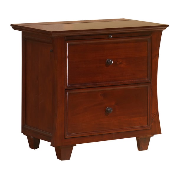 Shelburne Nightstand With Drawer And Pull Out Shelf / Brookside